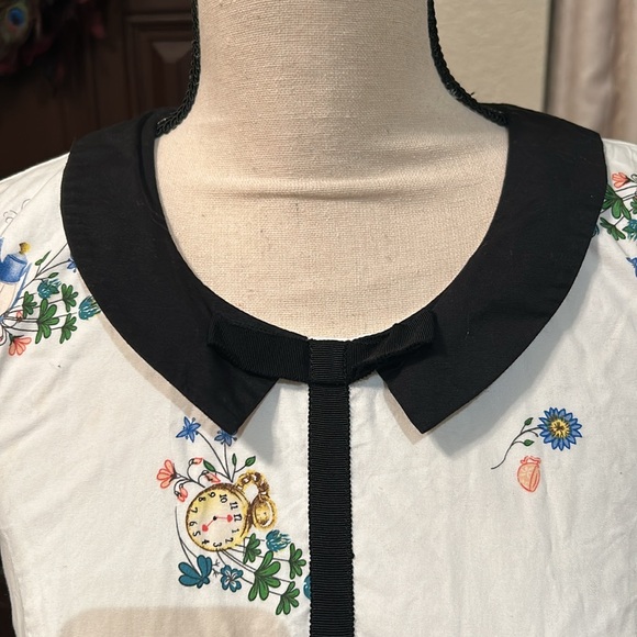 Disney Alice In Wonderland Tea Time A Line Dress - Picture 5 of 8